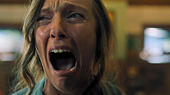 A shot of Toni Colette in Hereditary